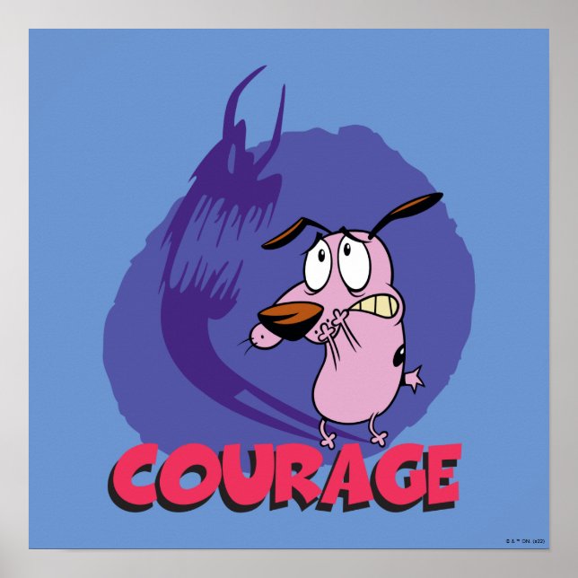 Courage the Cowardly Dog | Shadow Graphic Poster (Front)