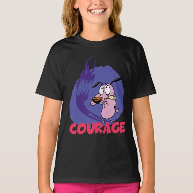 Courage the Cowardly Dog | Shadow Graphic T-Shirt (Front)