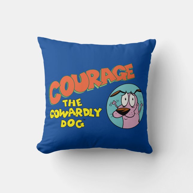 Courage the Cowardly Dog | Show Logo Cushion (Front)