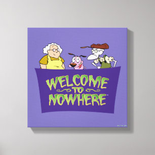 Courage the Cowardly Dog   Welcome To Nowhere Canvas Print