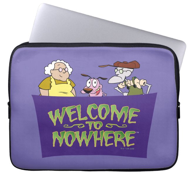 Courage the Cowardly Dog | Welcome To Nowhere Laptop Sleeve (Front)