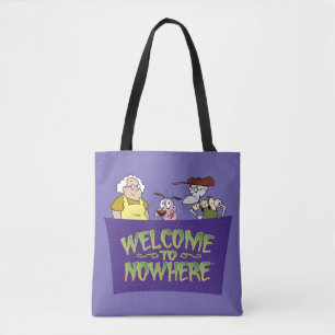 Courage the Cowardly Dog Welcome To Nowhere Tote Bag