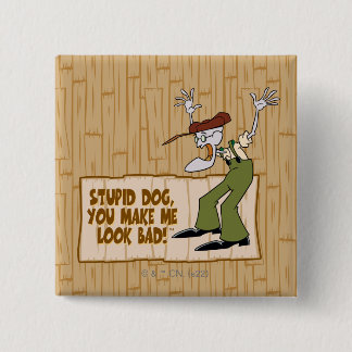 Courage the Cowardly Dog | You Make Me Look Bad! 15 Cm Square Badge