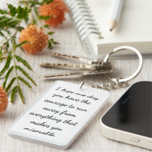 Courage to Break Free Key Ring