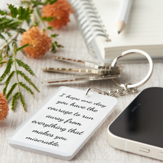 Courage to Break Free Key Ring (Front Right)