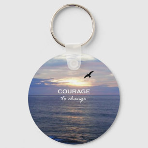 Courage To Change Key Ring