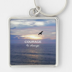 Courage to Change Key Ring