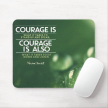 "Courage" Winston Churchill Inspirational Quote