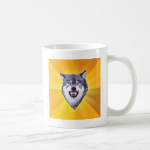 Courage Wolf Advice Animal Internet Meme Coffee Mug