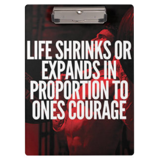 Courage - Workout Motivational Clipboard