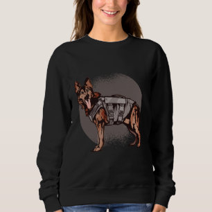 Courageous German Shepherd Police Dog Sweatshirt