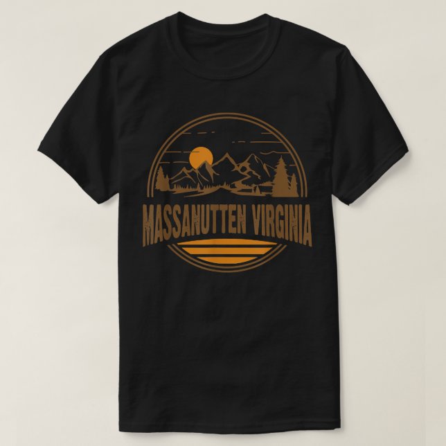 Courageous Good Vintage Massanutten, Virginia Moun T-Shirt (Design Front)