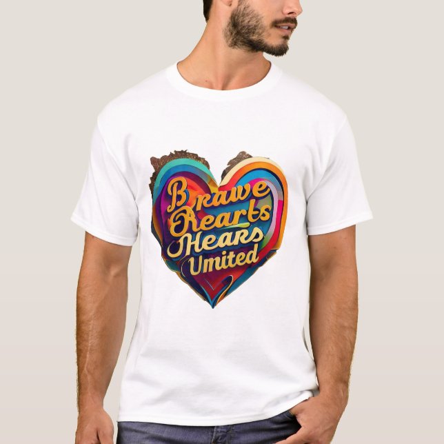 "Courageous Heartbeat" T-Shirt (Front)