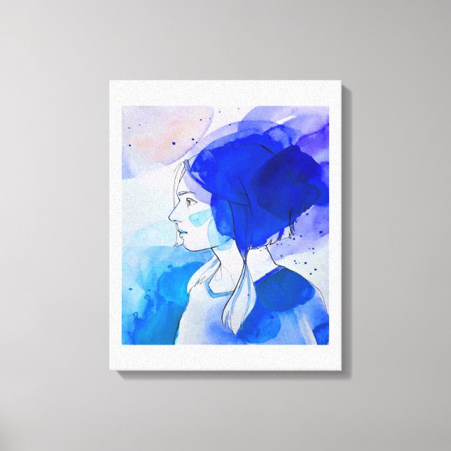 courageous look canvas print (Front)