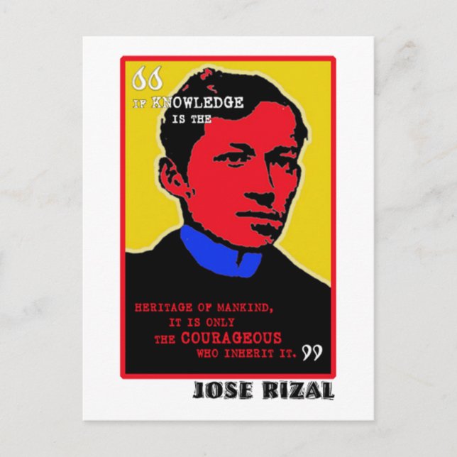 Courageous Rizal Postcard (Front)