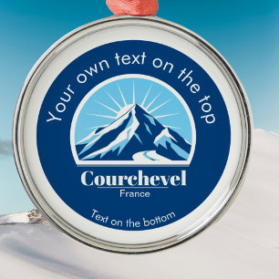 Courchevel France Christmas Ornament Blue Mountain