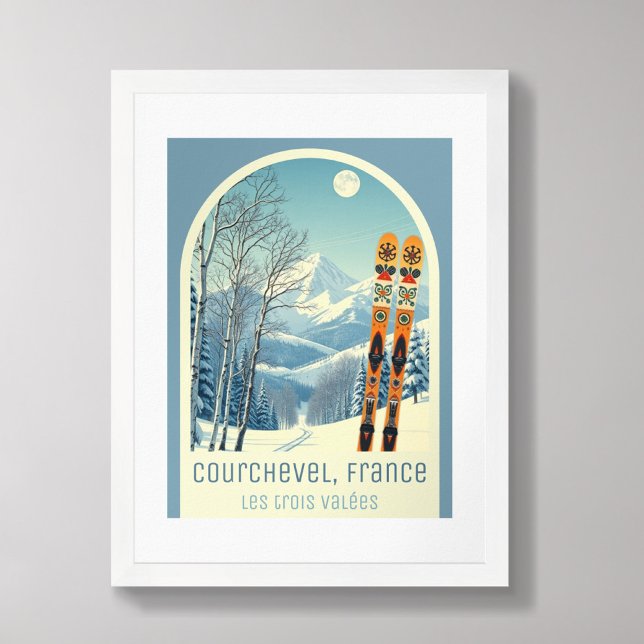 Courchevel France Les trois Vallées ski Poster (Creator Uploaded)