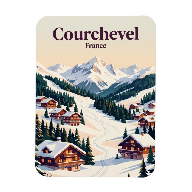 Courchevel France Magnet (Vertical)