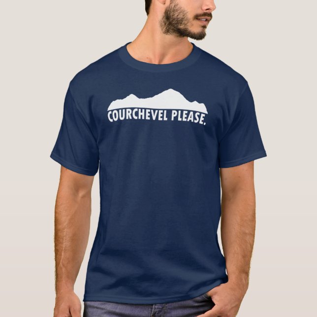 Courchevel France Please T-Shirt (Front)