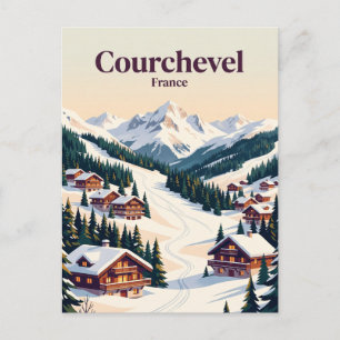 Courchevel France Postcard