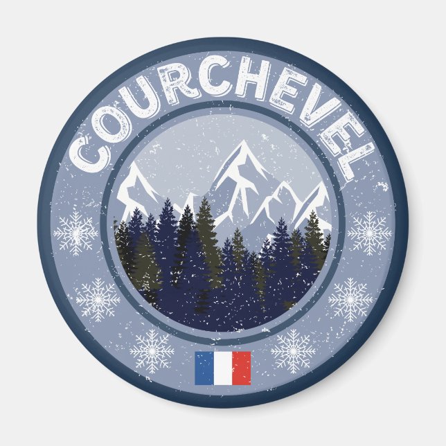 Courchevel Station de ski Magnet (Front)