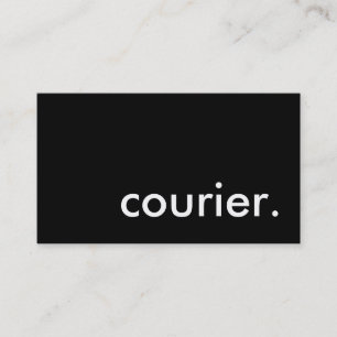 courier. business card