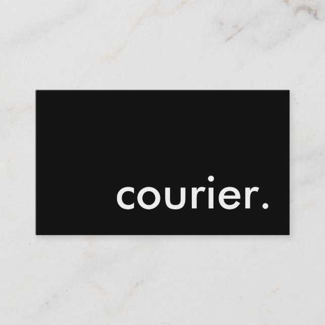 courier. business card (Front)