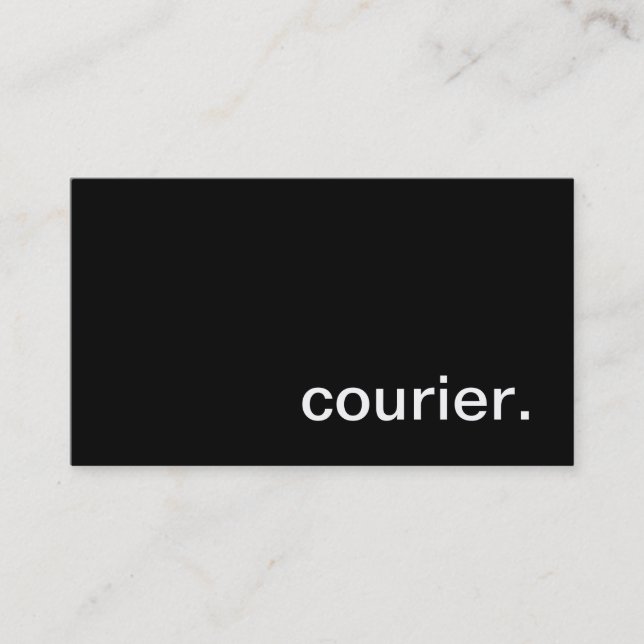 Courier Business Card (Front)