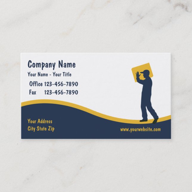 Courier Business Cards (Front)