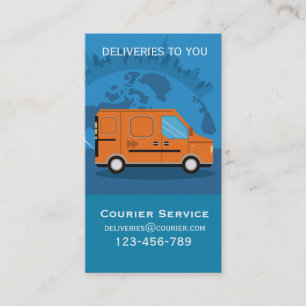 Courier Delivery freelance service Business Card