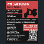 Courier Moped Design, Courier Service Advertising Flyer<br><div class="desc">Courier Moped Design,  Courier Service Advertising Flyer by The Business Card Store.</div>