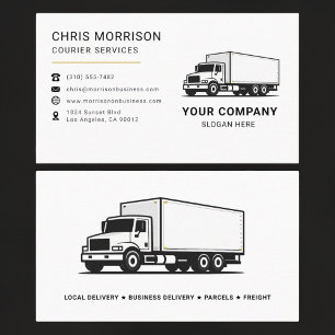 Courier Services Truck  Business Card