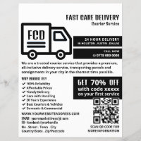 Courier Truck Logo, Courier Service Advertising