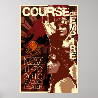 Course of Empire Retro Poster. dzign by Atalee Poster