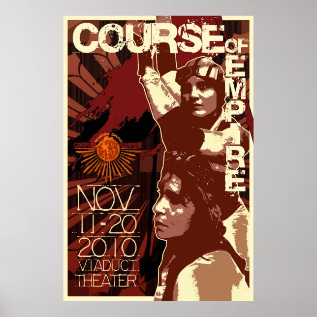 Course of Empire Retro Poster. dzign by Atalee Poster (Front)
