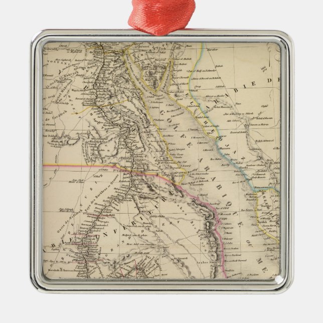 Course of the Nile Metal Tree Decoration (Front)