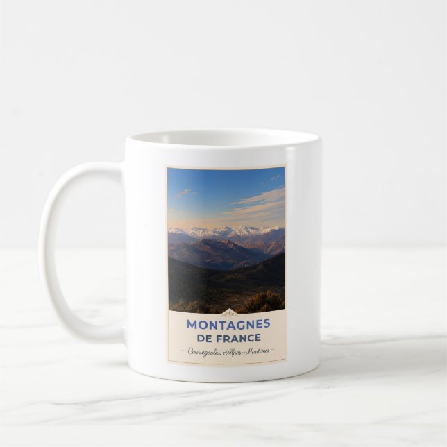 Coursegoules, France – Mountain Panorama Coffee Mug (Left)
