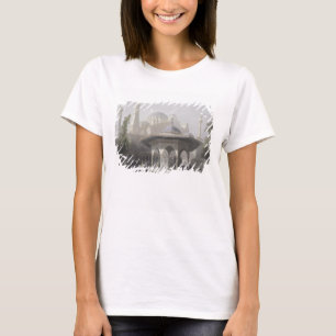 Court and Fountain of St. Sophia, Istanbul, engrav T-Shirt