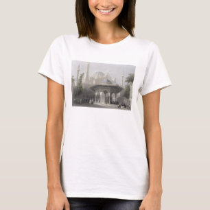 Court and Fountain of St. Sophia, Istanbul, engrav T-Shirt
