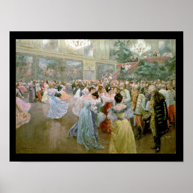 Court Ball at the Hofburg, 1900 Poster (Front)