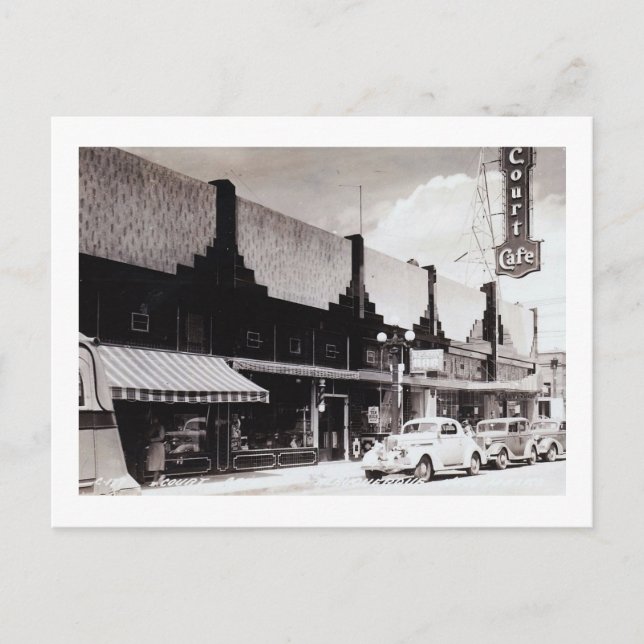 Court Cafe, Albuquerque, New Mexico Vintage Postcard (Front)