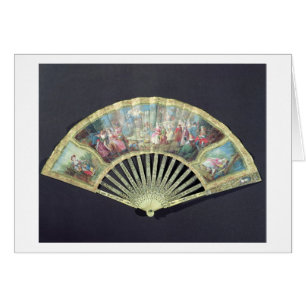 Court Fan, French, 18th century (ivory and w/c on
