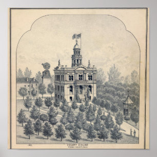 Court House, Fresno Poster