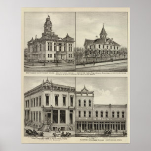 Court House, Kansas Poster