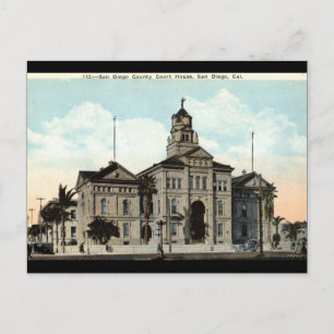 Court House San Diego California 1921 Postcard