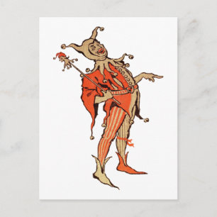 Court Jester Illustration Postcard