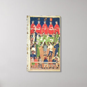 Court of King's Bench, Westminster Hall, c.1460 Canvas Print