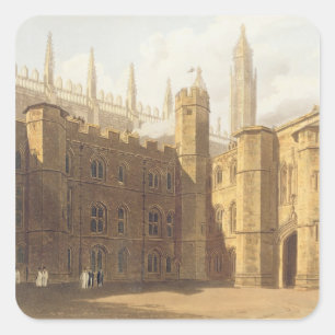 Court of King's College, Cambridge, from 'The Hist Square Sticker