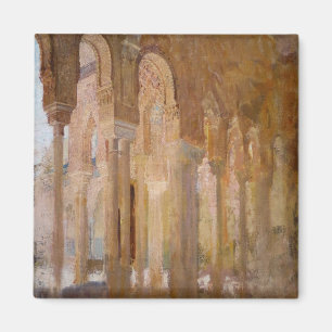 Court of the Lions, Alhambra (by Henri Regnault) Magnet