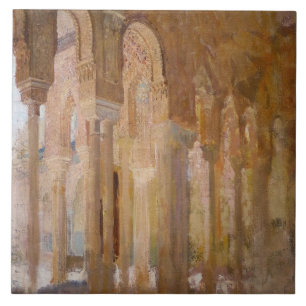 Court of the Lions, Alhambra (by Henri Regnault) Tile
